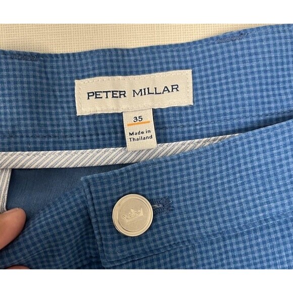 Peter Millar Crown Sport Shackleford Performance Hybrid Shorts Blue Golf Size 35 - Picture 5 of 9